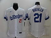 Dodgers 21 Walker Buehler White 2021 City Connect Flexbase Jersey,baseball caps,new era cap wholesale,wholesale hats
